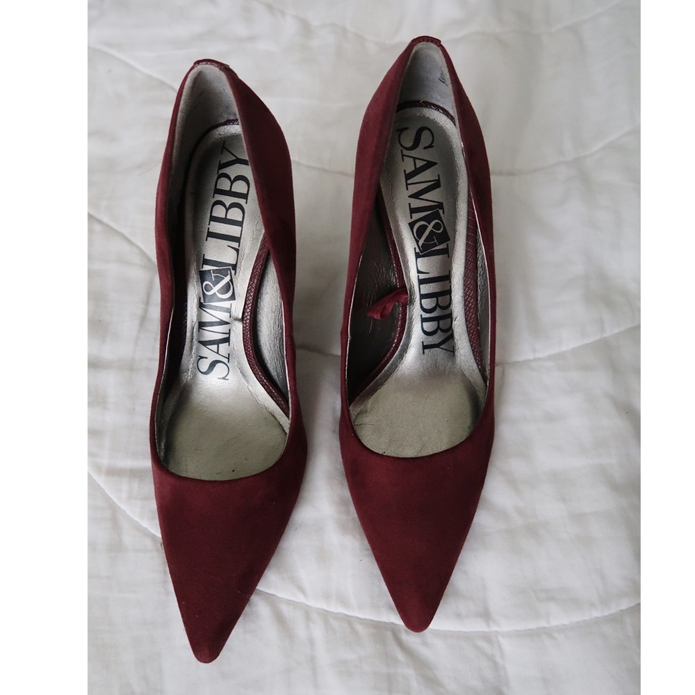 Sam & Libby Velvet Heels